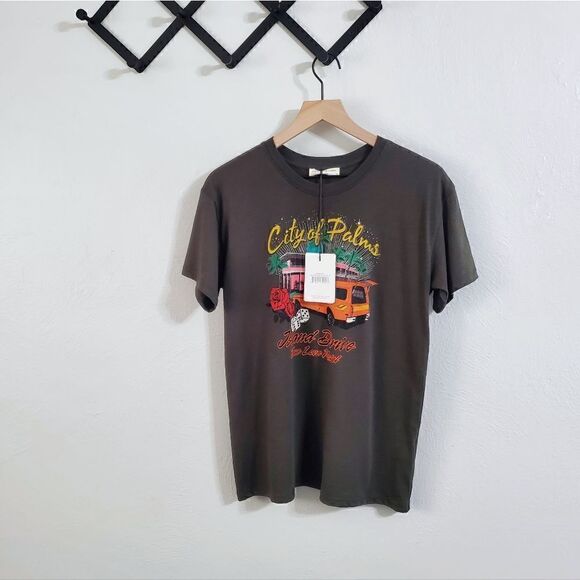Spell & The Gypsy Collective City of Palms Oversized Biker Tee Size Extra Small - Picture 7 of 11